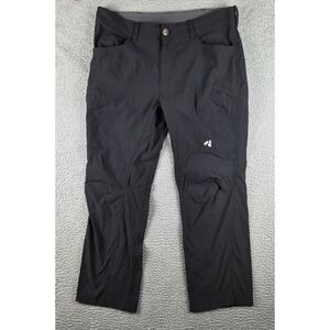 Eddie Bauer First Ascent Pants Mens 38x30 (37x29) Black Stretch Outdoors Hiking